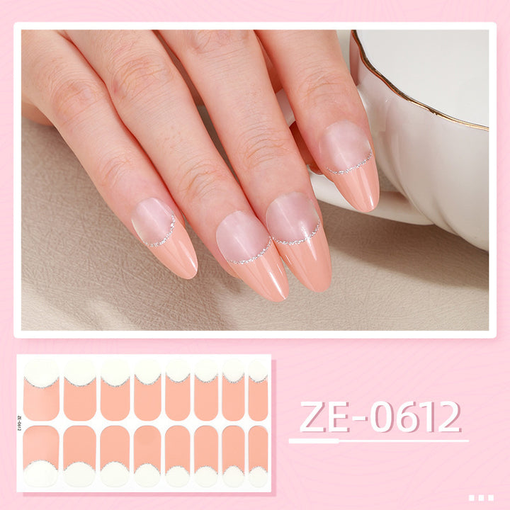 Elegante French Tip Nagelkunst Wraps