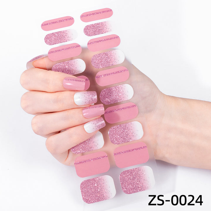Glänzende Ombre-Nagelüberzüge