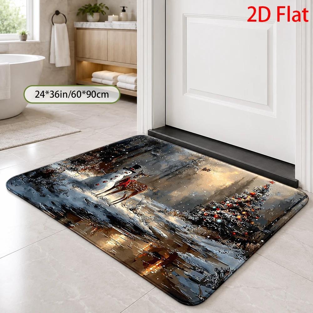 Festlicher winterlicher Badteppich Karnz