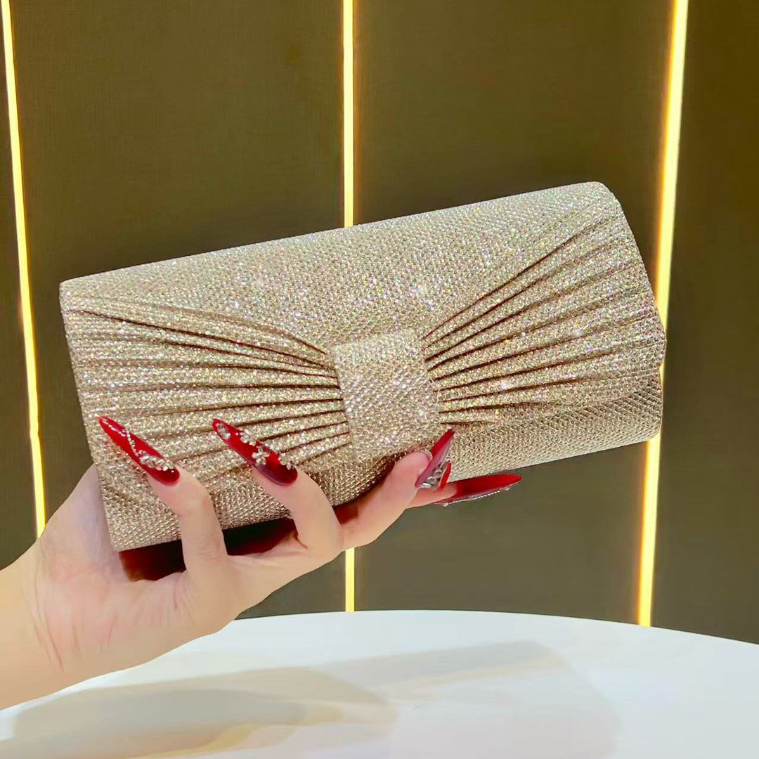 Glitzernde Falt-Abend-Clutch