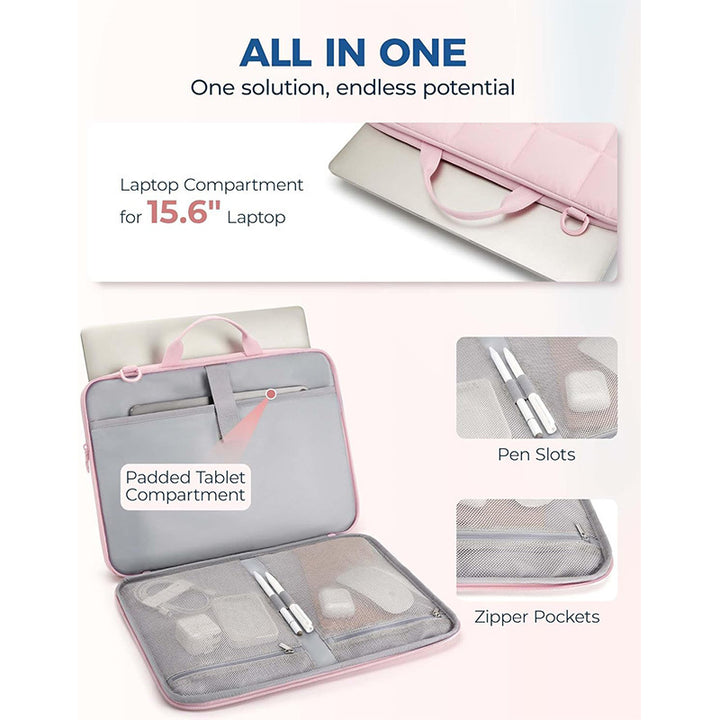 Stilvolle Multifunktions-Laptoptasche mit Abnehmbarem Organizer Karnz