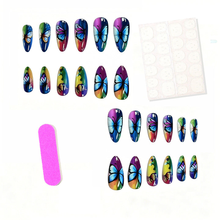 Künstlerische Schmetterling Nagelkunst Verzierungen Karnz