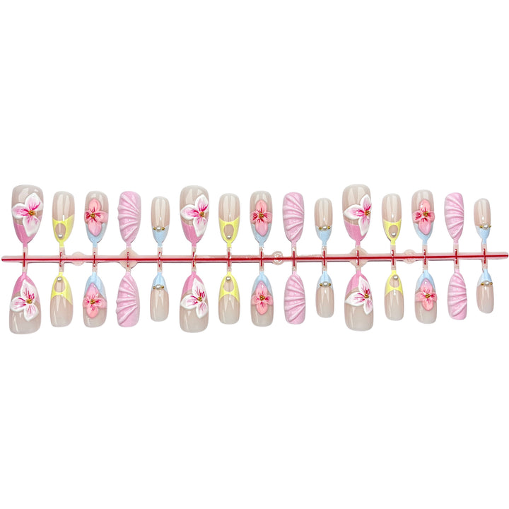 Künstlerisches Floral Druck-Nagel-Design-Kit