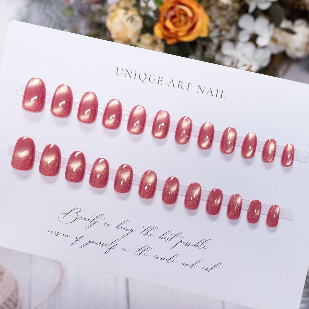 Stylische Ombre Glitter Press-On Nägel