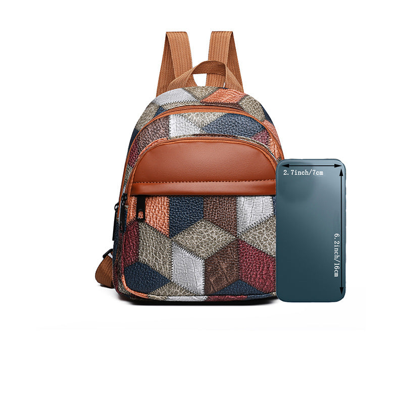 Geometrisch gemusterter Mode-Rucksack Karnz