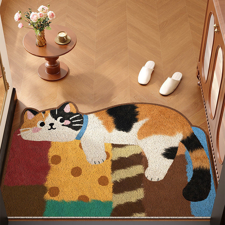 Niedlicher katzenfreundlicher Wohnzimmerteppich