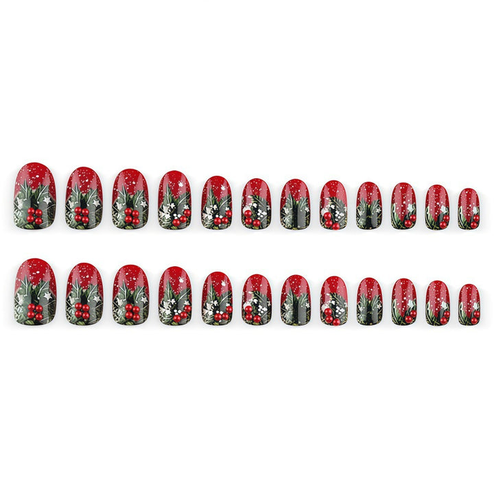 Kunstnägel mit festlichem Weihnachtsdesign Karnz