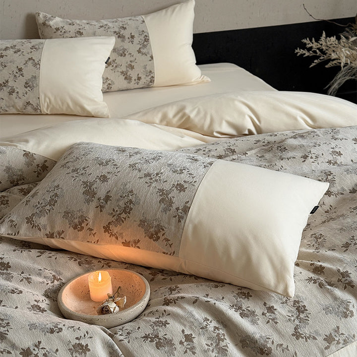 Botanisches Patchwork Bettbezug Set