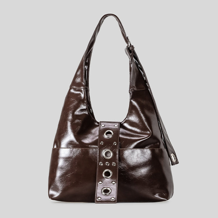 Elegante Lackleder Hobo Tasche