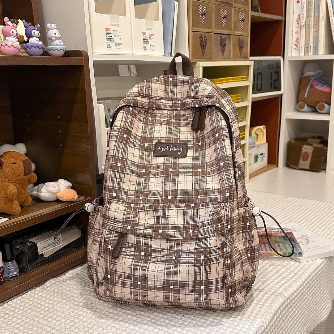 Trendiger Karomuster-Rucksack Karnz