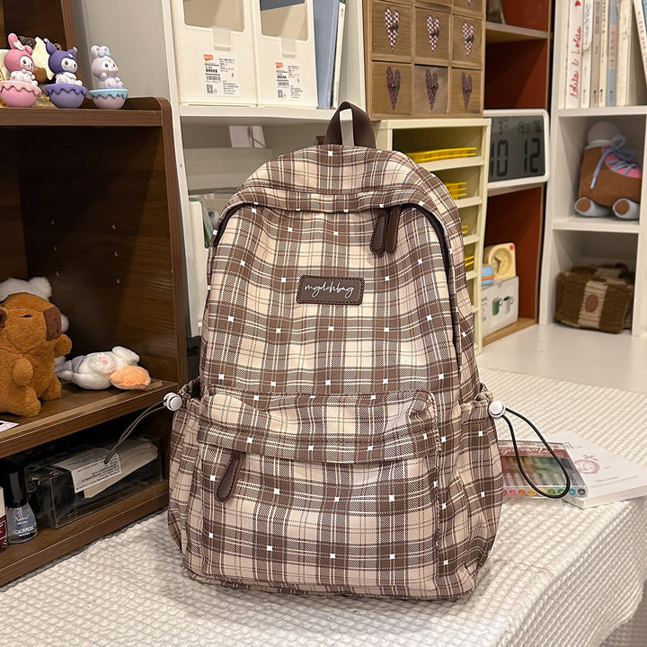 Trendiger Karomuster-Rucksack Karnz