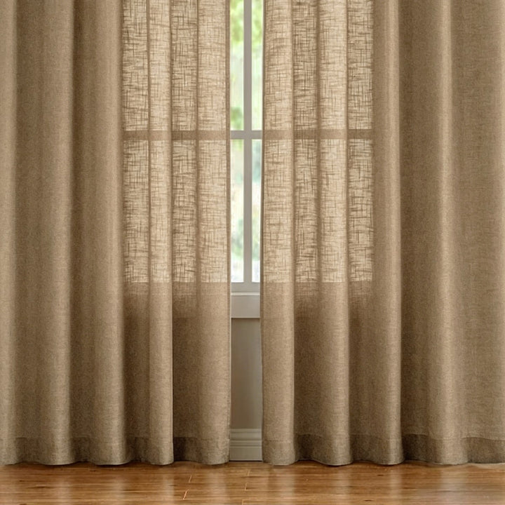 Durchsichtige Leinen-Fenstervorhänge Karnz