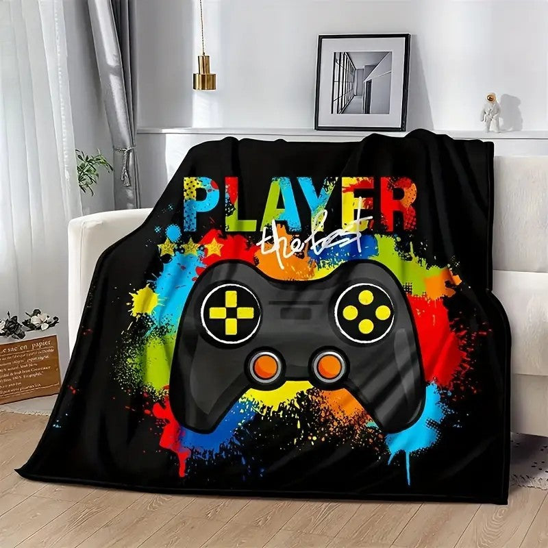 Unisex Kuscheldecke mit Gaming-Motiv Karnz