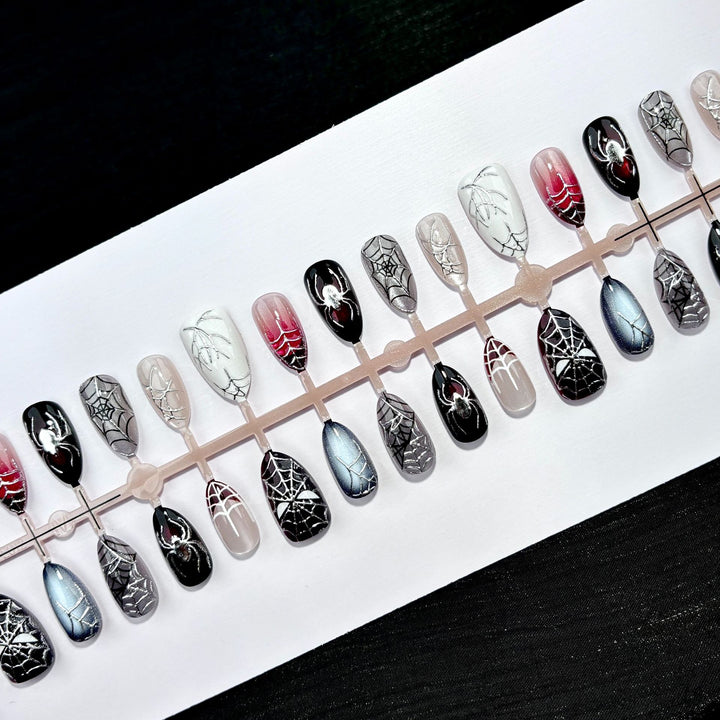 Spider-Themed Press-On Nail Set