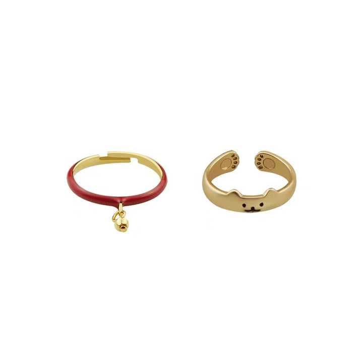 Süßes Tierpfoten-Ring-Set Karnz