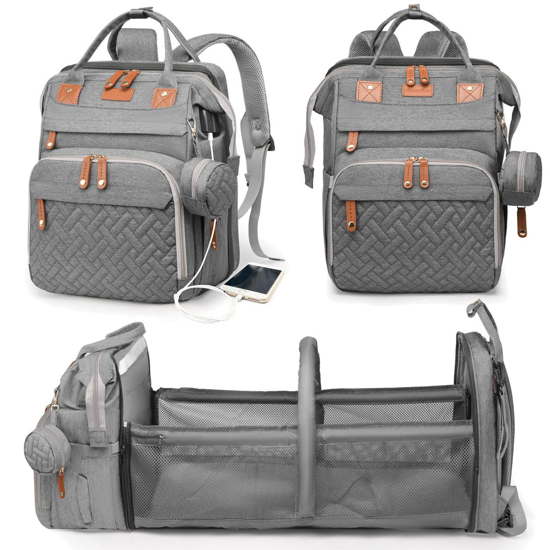 Unisex Multifunktionaler Rucksack mit abnehmbarem Reißverschluss und isolierter Fächer Karnz