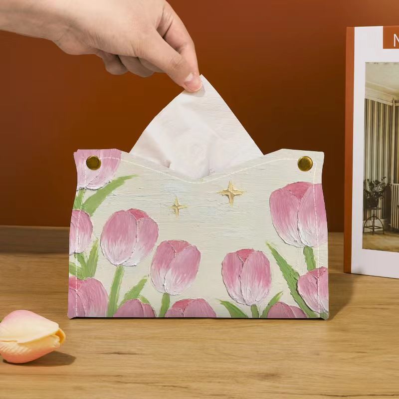 Künstlerische Florale Taschentuchbox Abdeckung Karnz