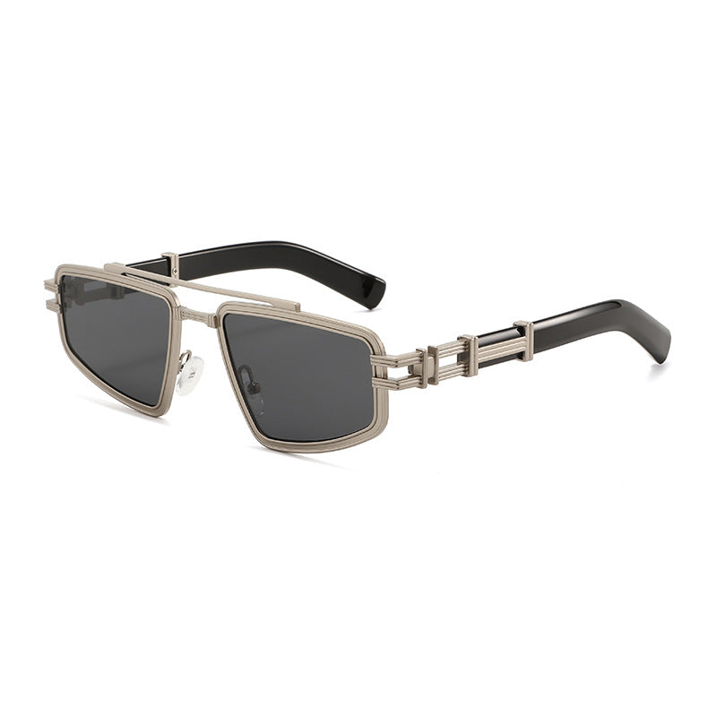 Damen Designer-Sonnenbrille mit filigranem Metallrahmen und polarisierten Gläsern Karnz