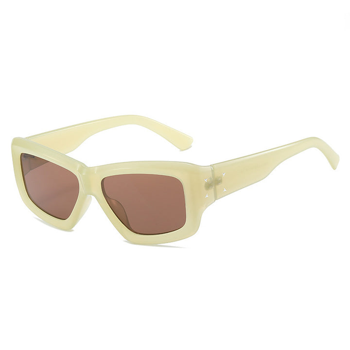 Modische Übergroße Winkelform Sonnenbrille Karnz