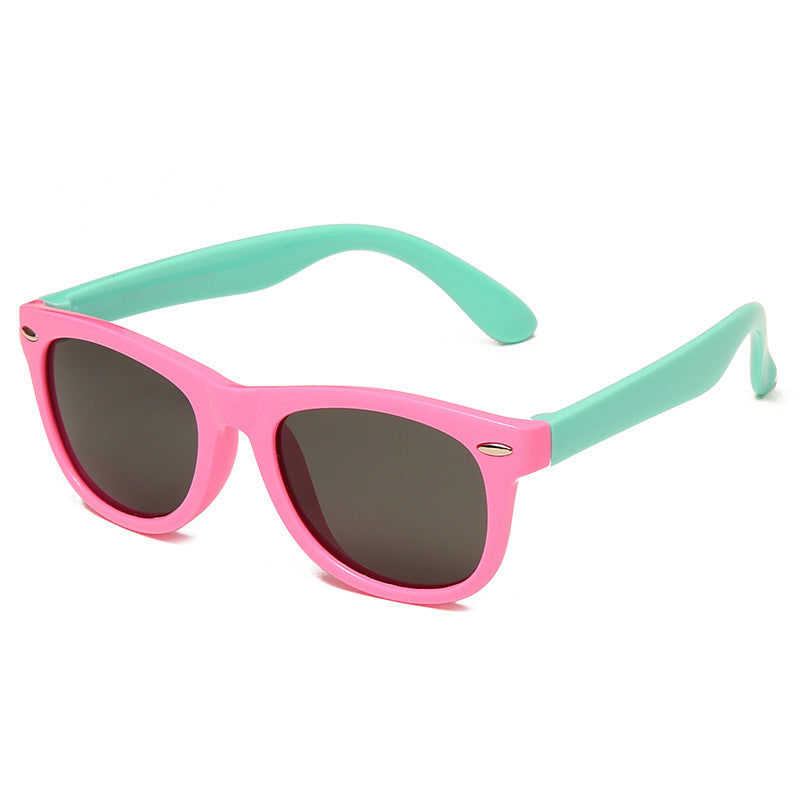 Karnz | Kinder Flex Sonnenbrille mit flexiblem und robustem Rahmen
