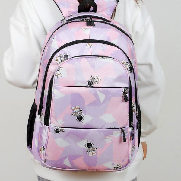 Modischer Schulrucksack mit Astronauten-Motiv Karnz