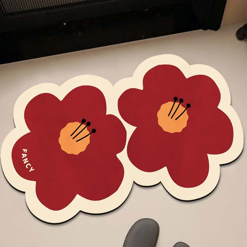 Dekorative Floral Badmatte