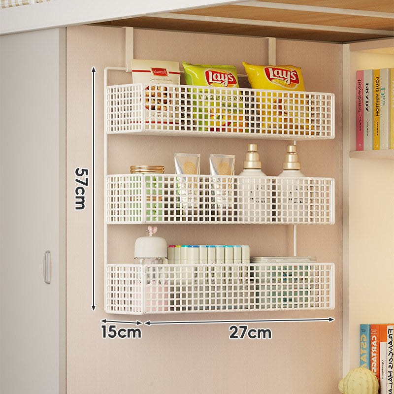 Wandmontierte Gitternetz gestapelte mehrstufige Speisekammer- und Badezimmeraufbewahrungskörbe