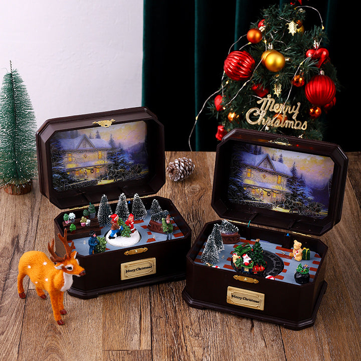 Weihnachtsdorf Spieluhr Karnz