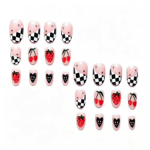 Kreatives florales und fruchtiges Nagelkunst-Set