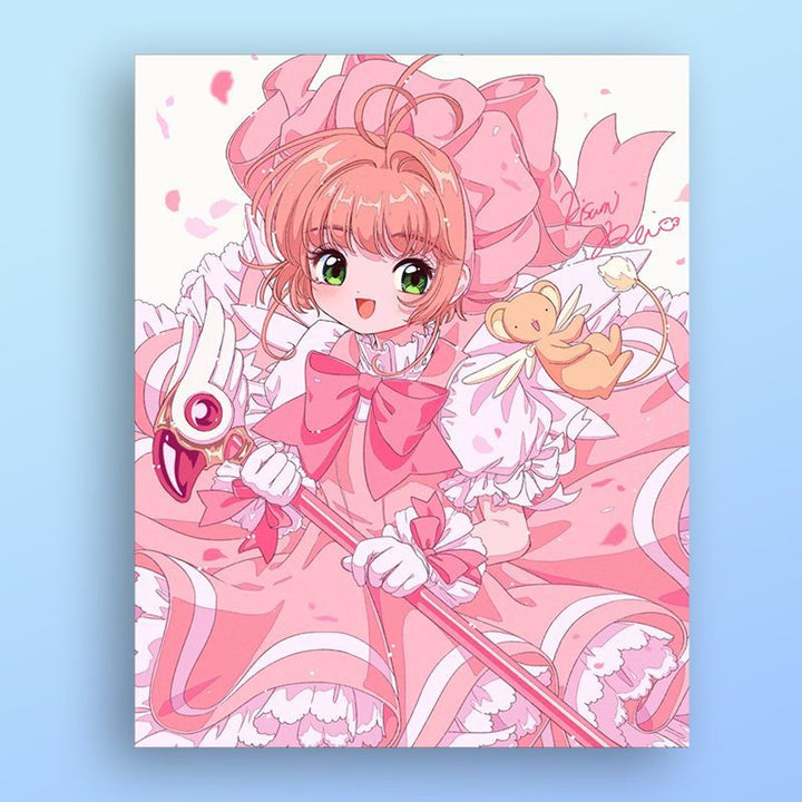 Anime-inspirierte Illustrationskunstdruck Karnz