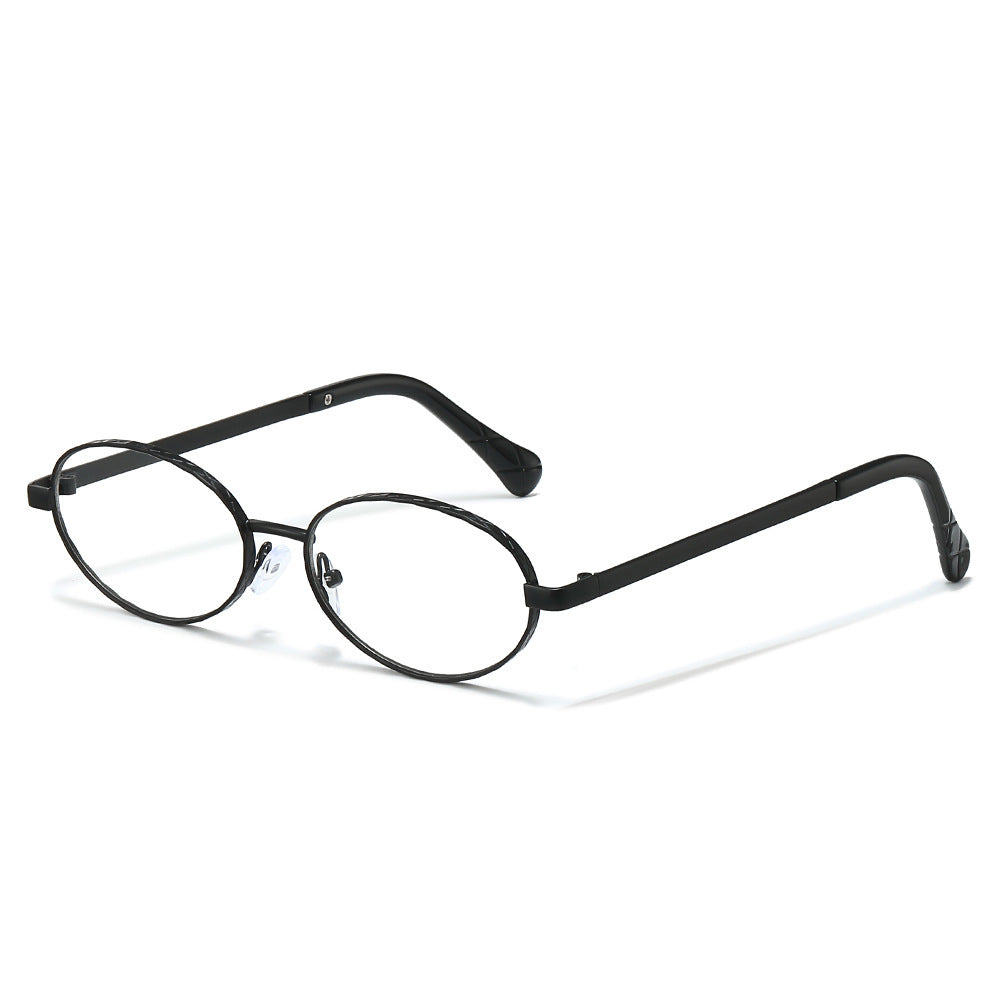 Sleek Oval Frame Sonnenbrille Karnz