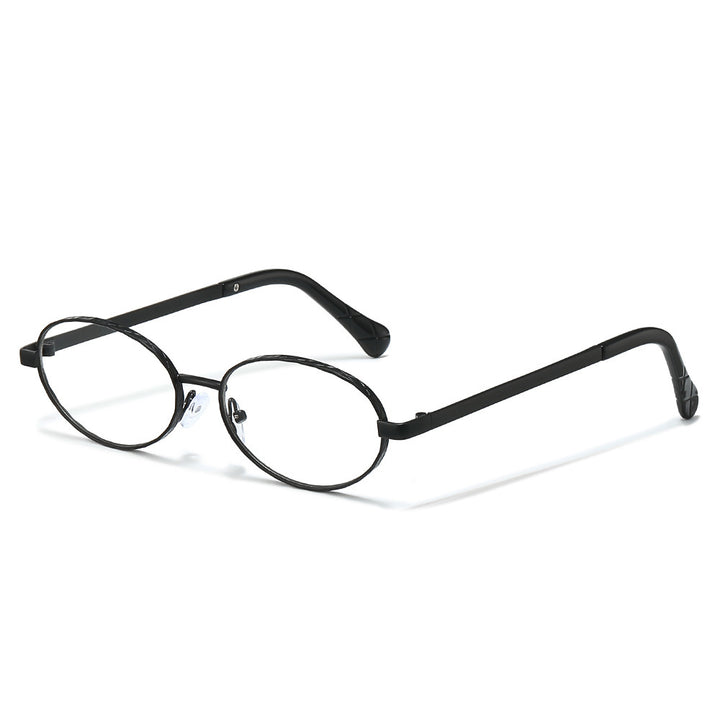 Sleek Oval Frame Sonnenbrille Karnz