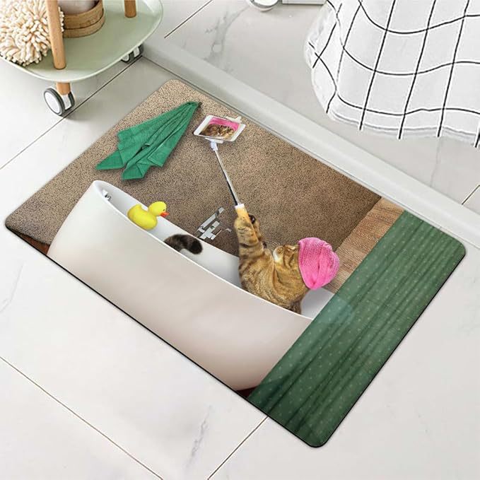 Stylische Wasserabweisende Badematte Karnz