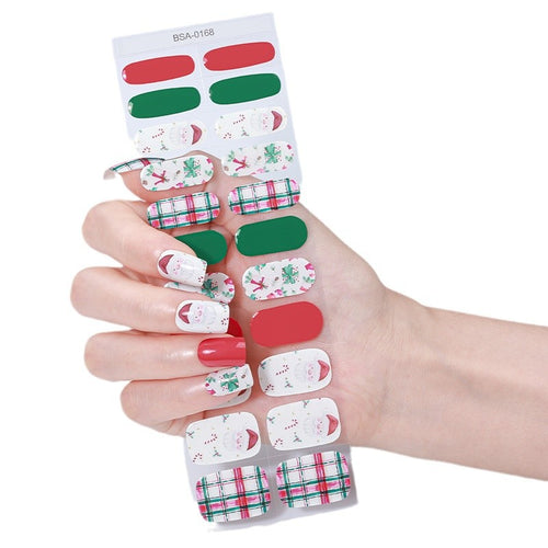Festliche Ferien Nagel Wraps