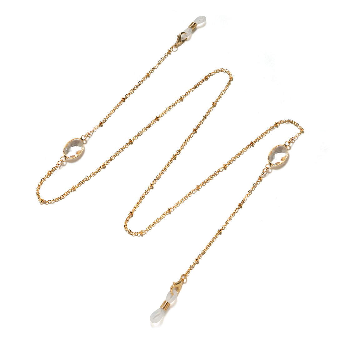Eleganter mit Edelsteinen verzierter Brillenhalter Karnz