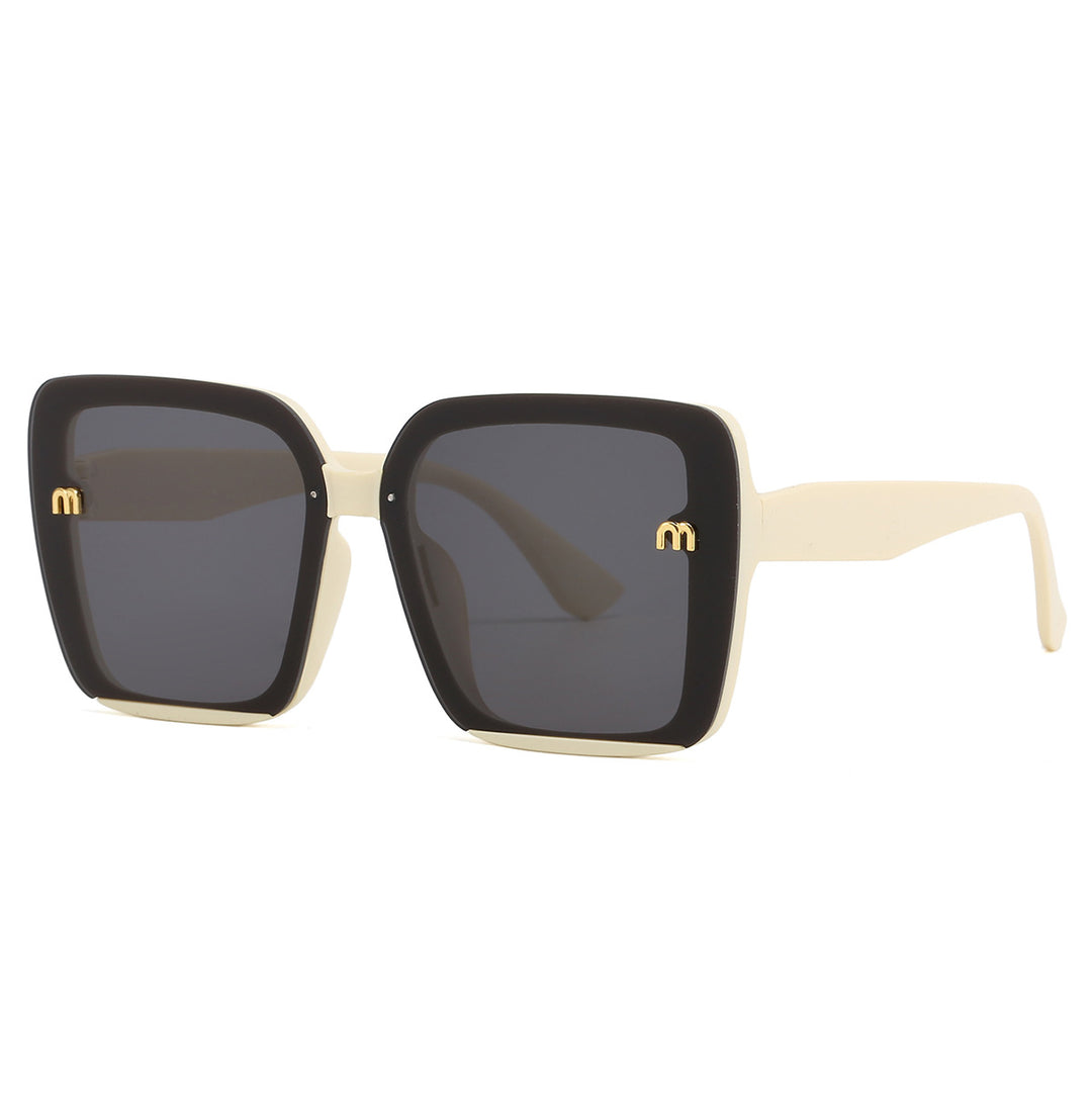 Damen quadratische Sonnenbrille mit elegantem Rahmen Karnz