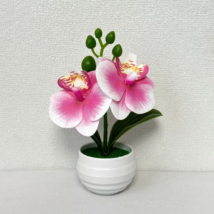 Realistische künstliche Orchideenpflanzenarrangement für die Home-Dekoration