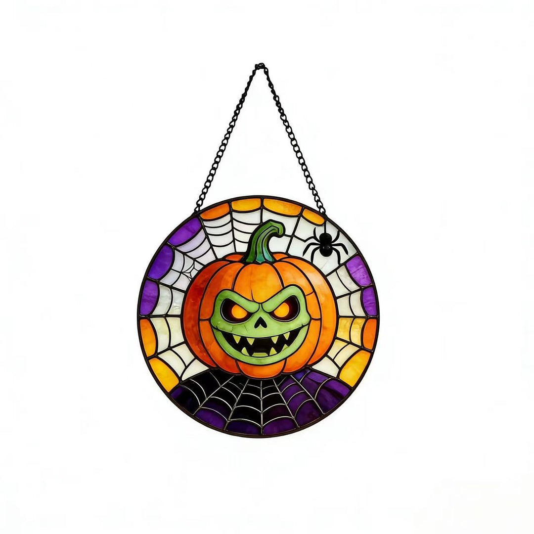 Dekorative Totenkopf Buntglas Wandkunst Karnz