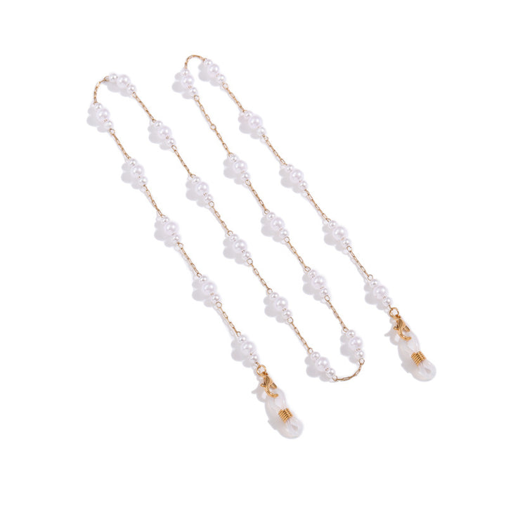 Elegante Perlenkette Brillenband Karnz