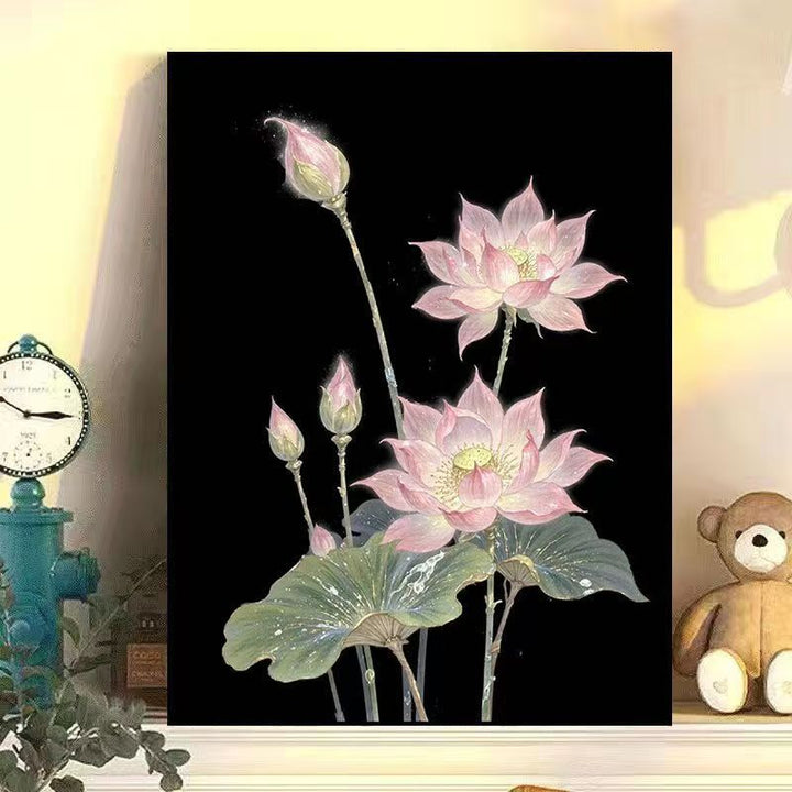 Wisteria Floral Leinwand Kunst Karnz