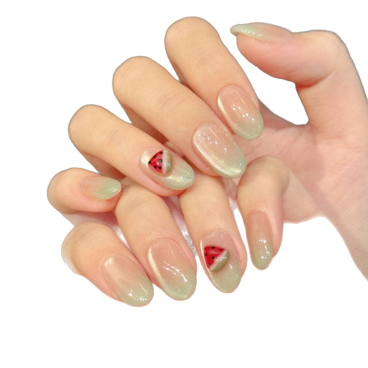 Künstlerisches Obst-Themen Press-On Nagelkunstset