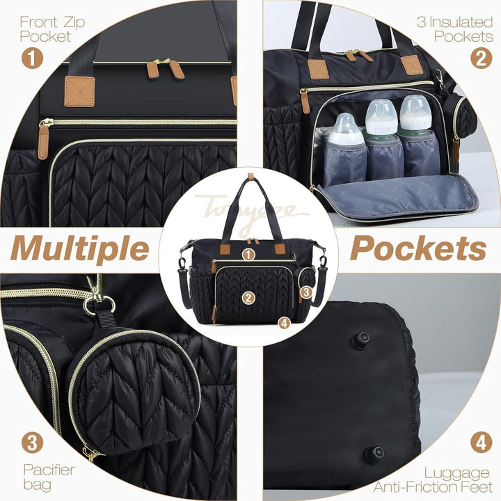 Praktische Wickeltasche mit Isolierten Fächern Karnz