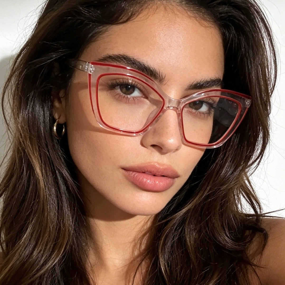 Damen extravagante Cat-Eye Sonnenbrille Karnz