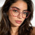 Damen extravagante Cat-Eye Sonnenbrille Karnz