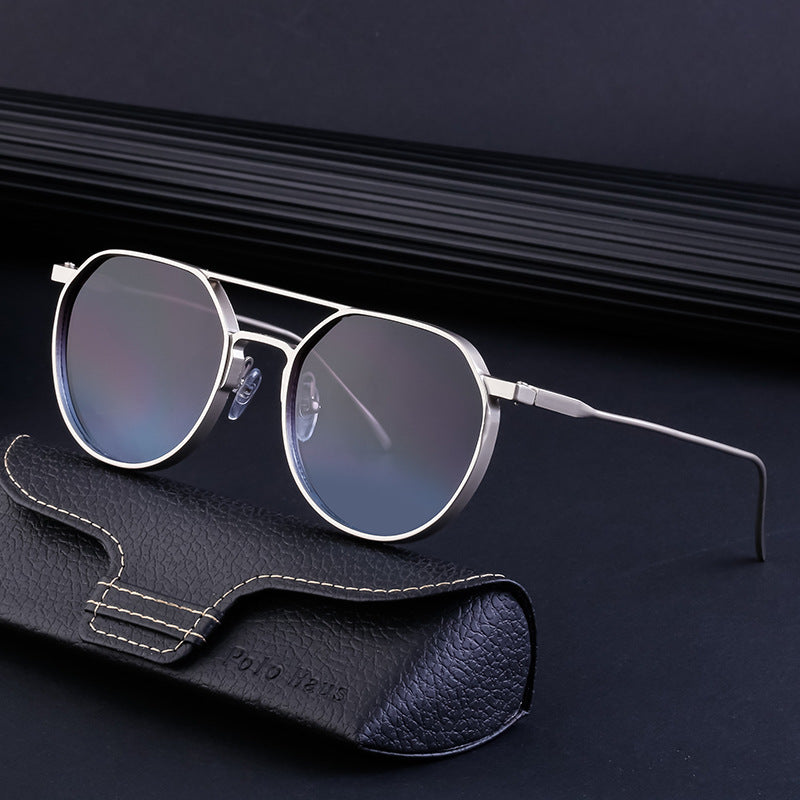 Damen modische Sonnenbrille im stilvollen runden Design Karnz