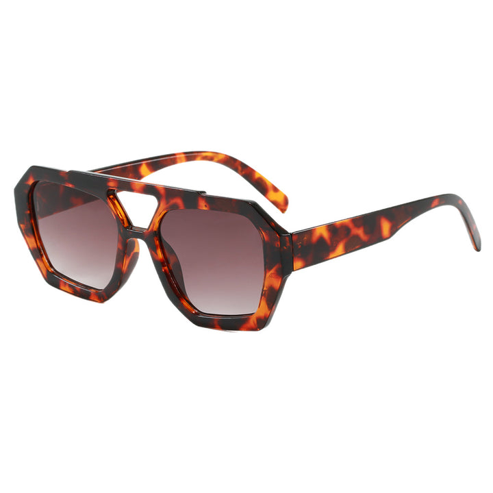 Damen geometrische Sonnenbrille im extravaganten Design Karnz