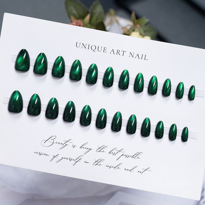 Glänzendes, langanhaltendes Press-On-Nagelset
