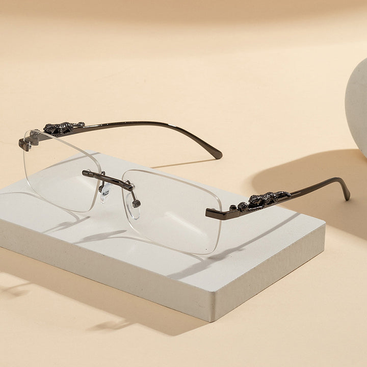 Damen modische Sonnenbrille mit kunstvollen Verzierungen Karnz