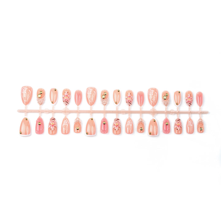 Dekoratives Floral Press-On Nagelkunst Set 1790738549