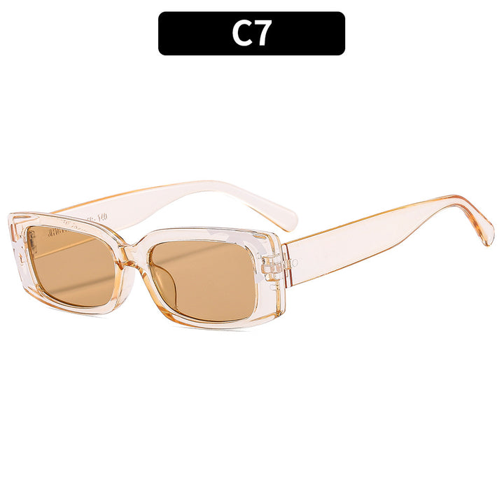 Klassischer Stil Retro Quadratischer Rahmen Sonnenbrille